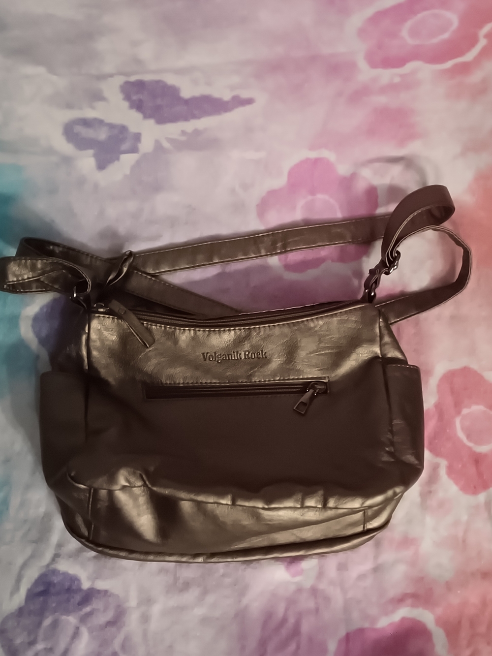 Women's Metallic Brown Volganik Rock Crossbody Bag